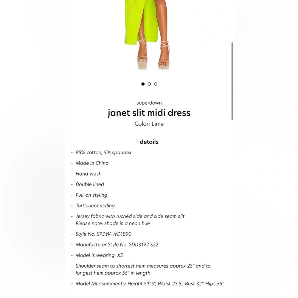 Elegant Lime Green Sleeveless Dress - Picture 9 of 9